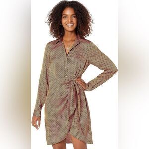 NWT - Michael Kors Button-Down Tie Dress - large